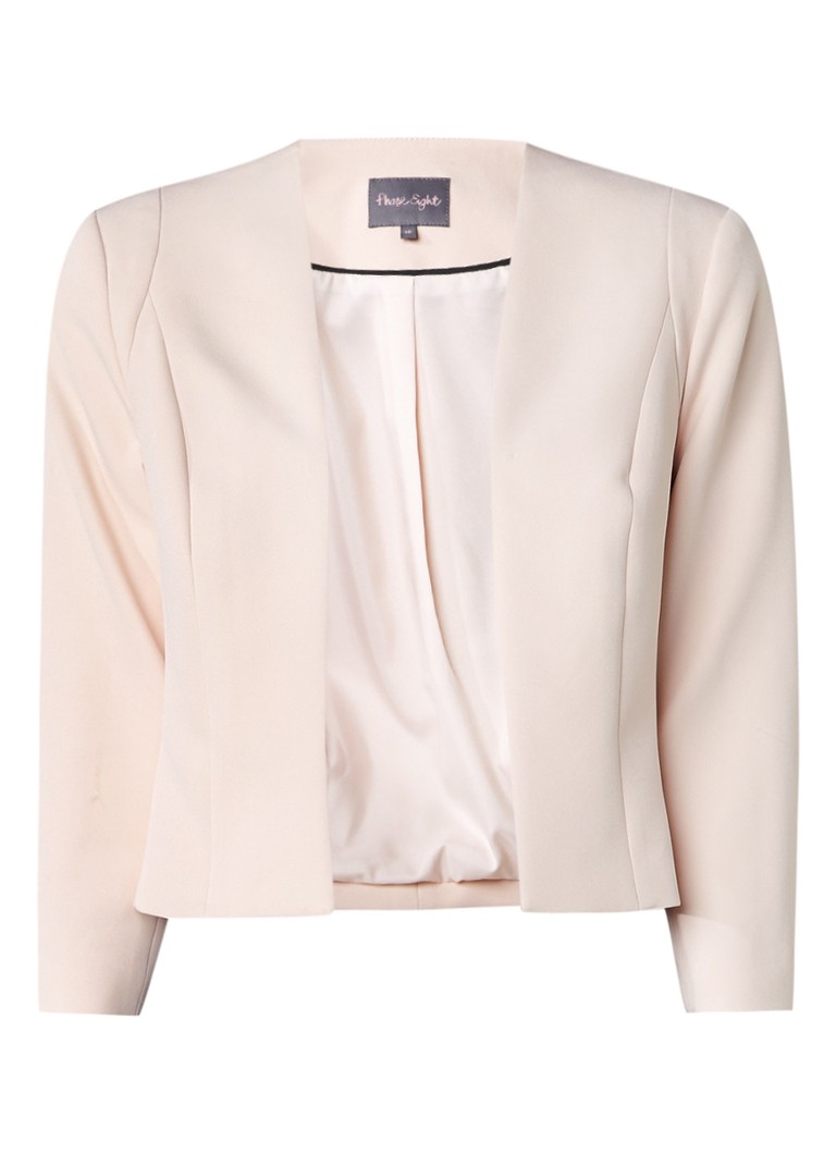 Phase Eight Candice korte blazer in lichtroze wit