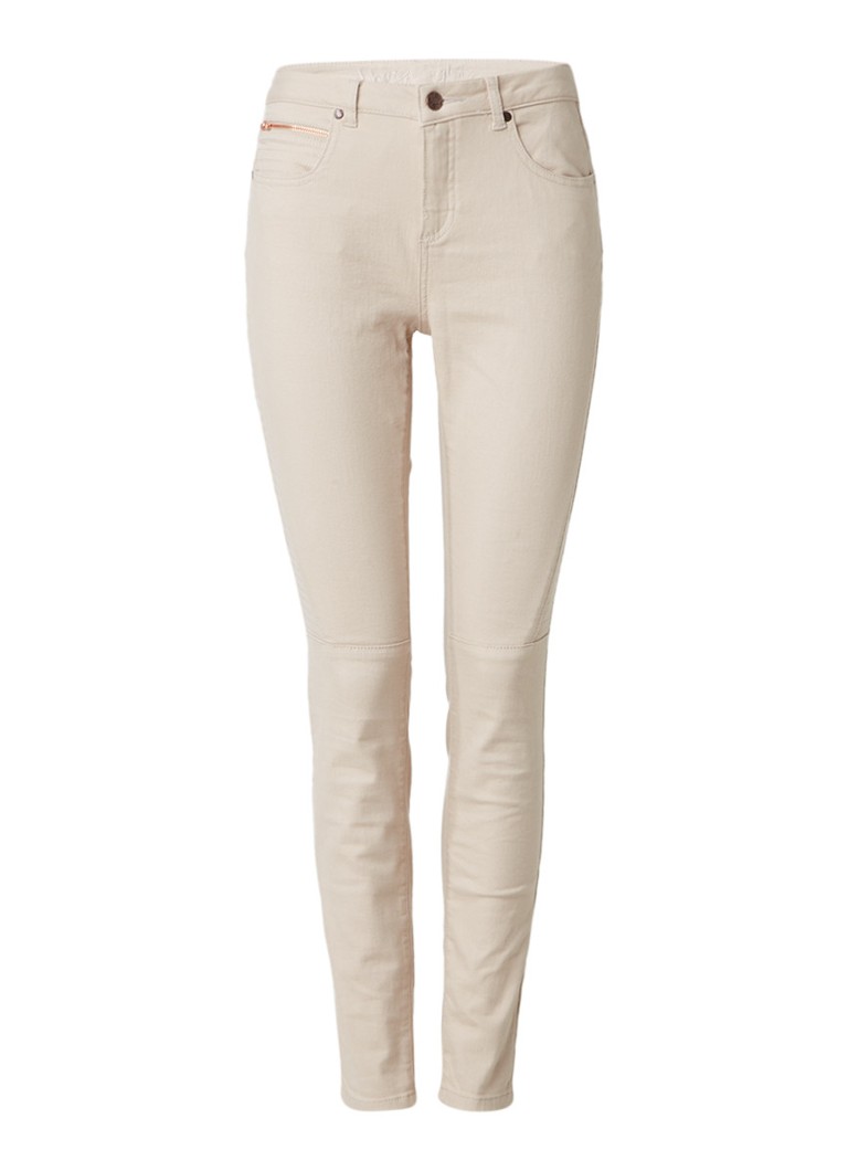 Phase Eight Victoria high rise skinny jeans met moto look wit