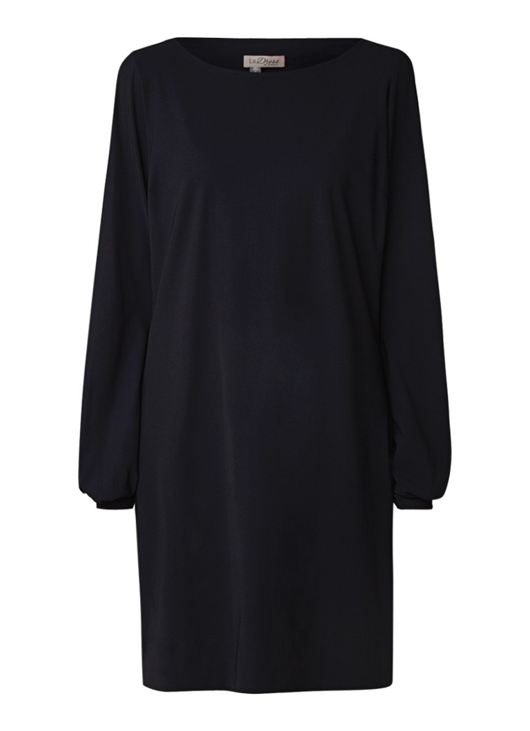 LaDress Blake jersey jurk met steekzakken zwart