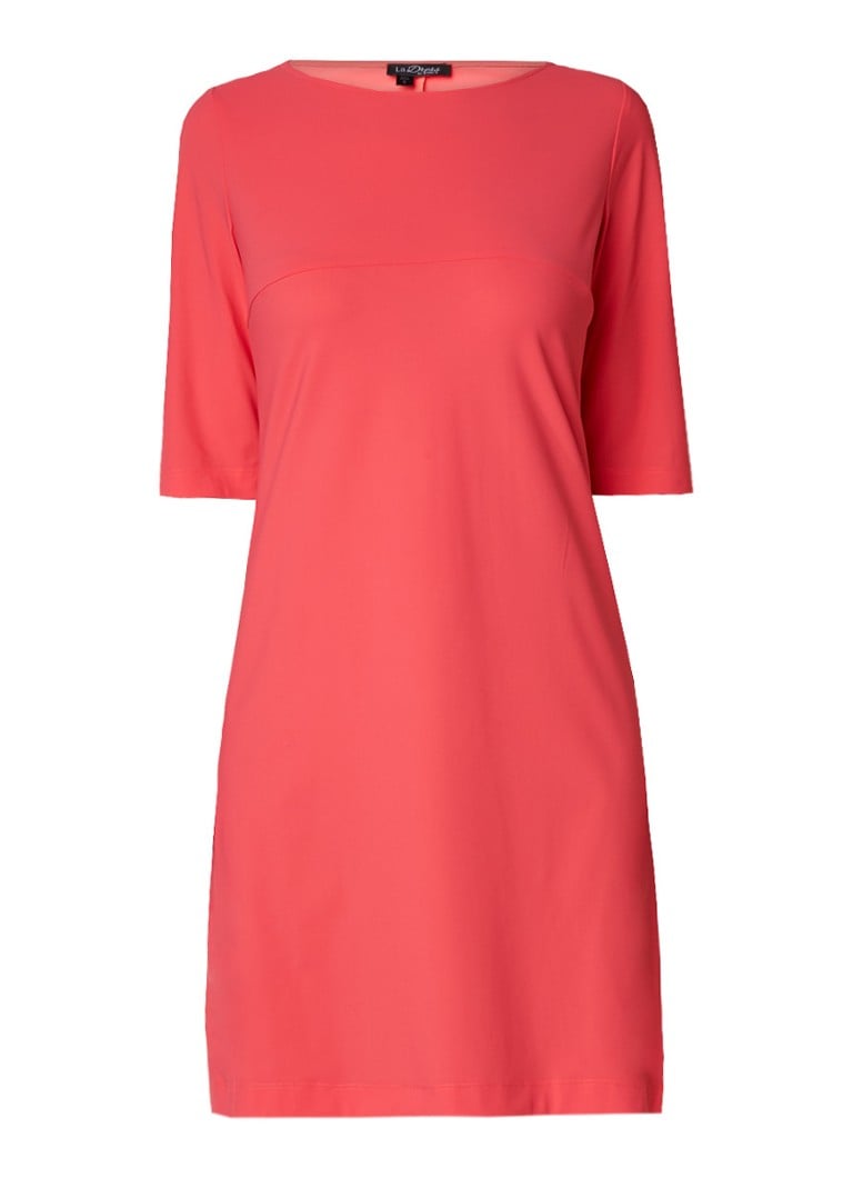 LaDress Aerin A-lijn jurk van jersey koraalrood