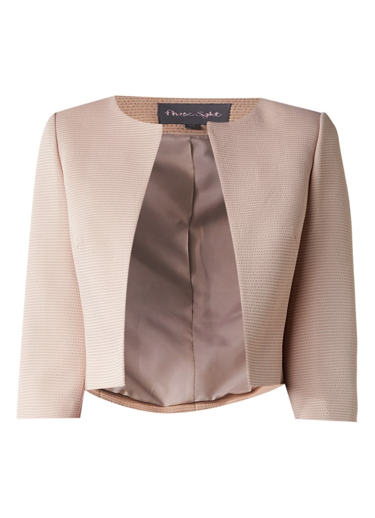 Phase Eight Claudette blazer met ingeweven structuur wit