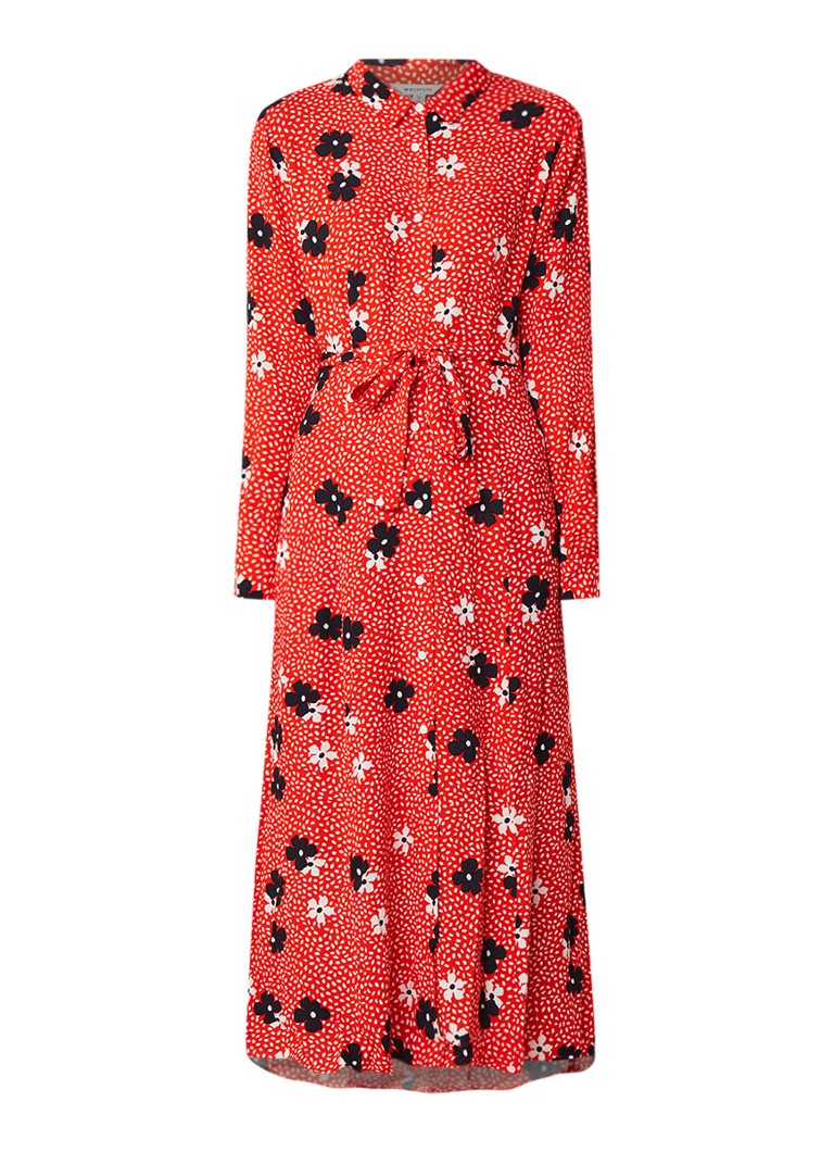 Whistles Confetti Floral maxi-jurk met bloemendessin rood