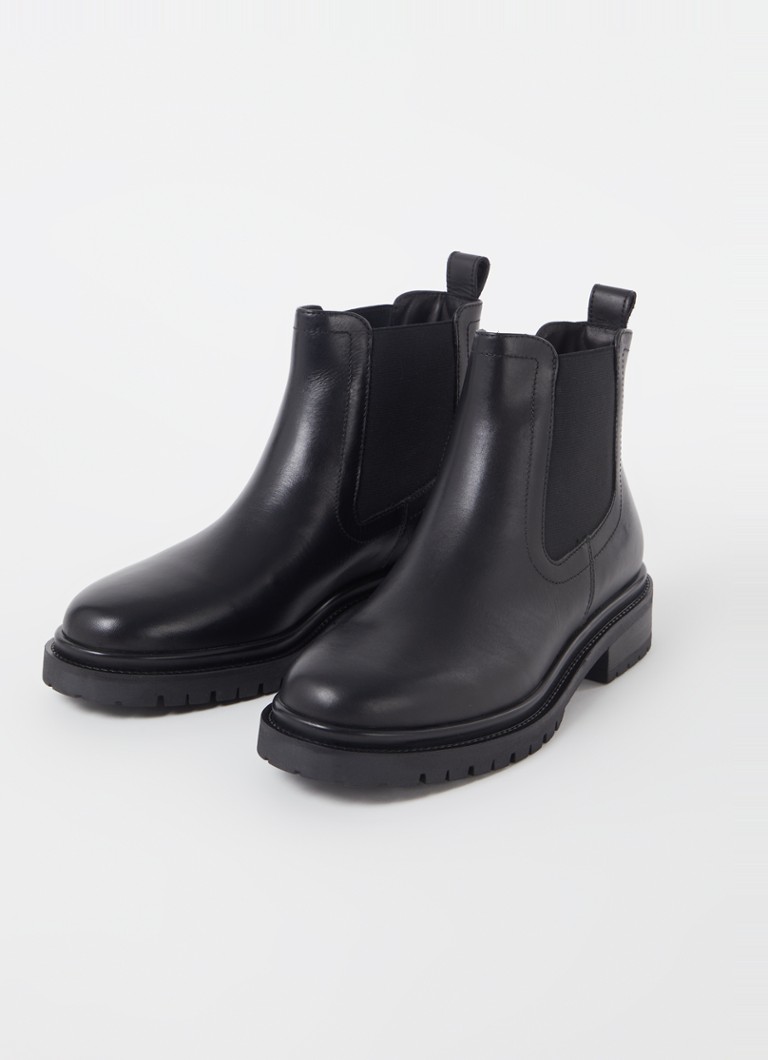 Dune London Perceive chelsea boot van leer