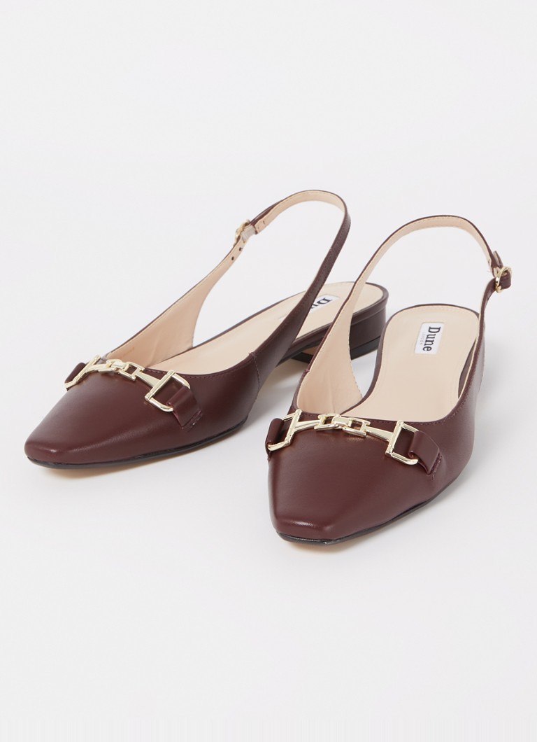 Dune London Hopewell slingback van leer