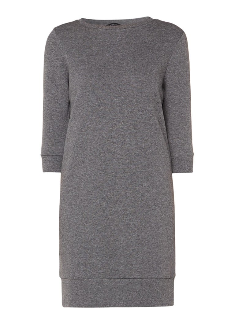 Nikkie Sweaterdress met driekwart mouw donkergrijs