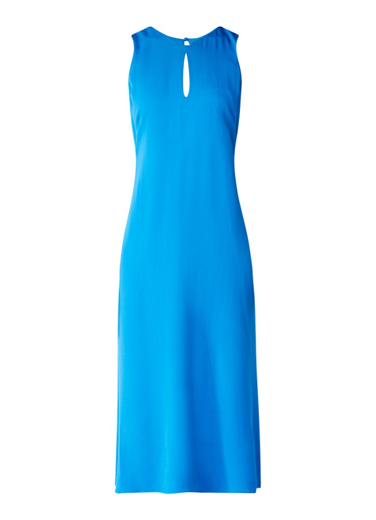 Jigsaw Maxi-jurk met key-hole detail blauw