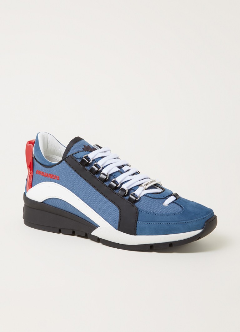 Dsquared2 551 sneaker met kalfsleren details