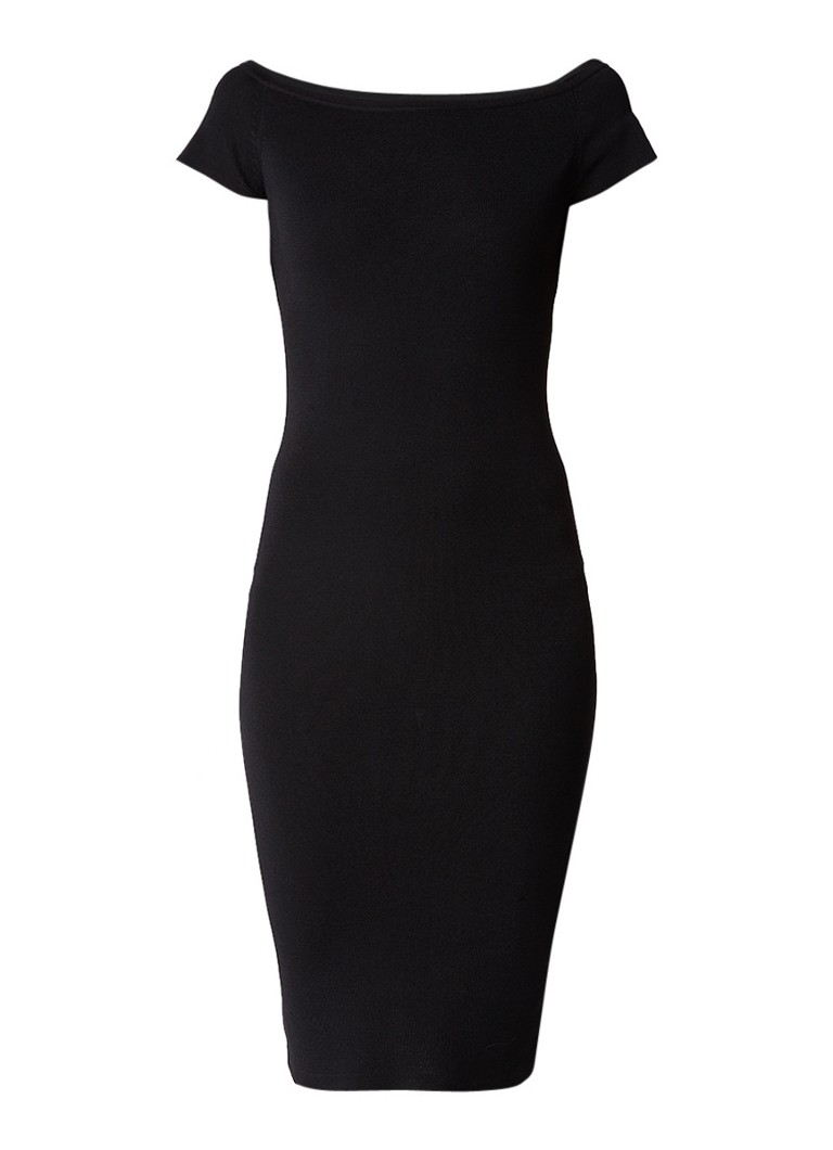 Nikkie Jolie off shoulder jurk zwart