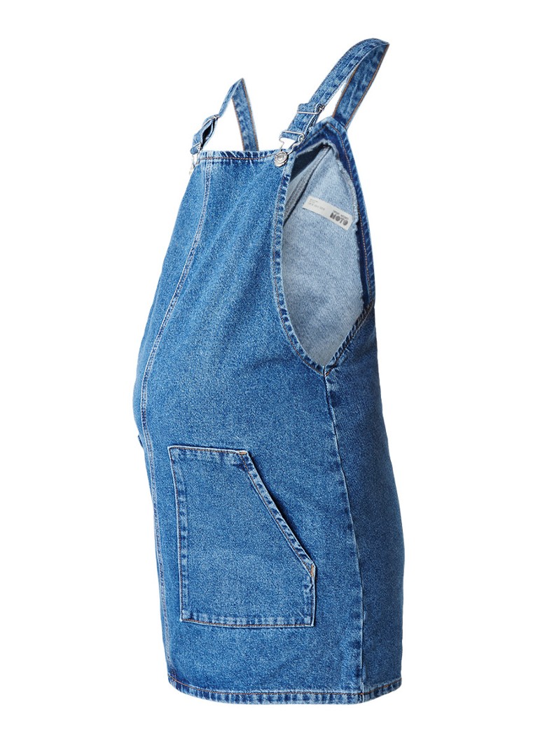 Topshop Zwangerschapsovergooier van denim indigo