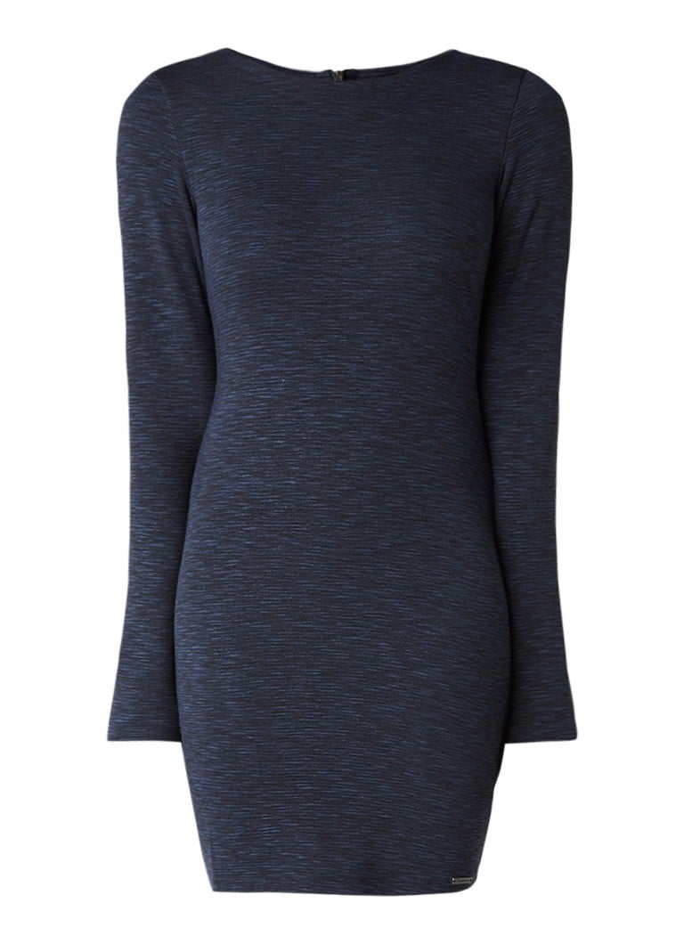 Superdry Augusta bodycon jurk van jersey donkerblauw