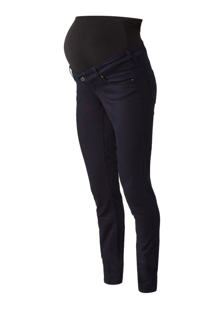 Queen Mum Slim fit zwangerschapsjeans met stretch blauw