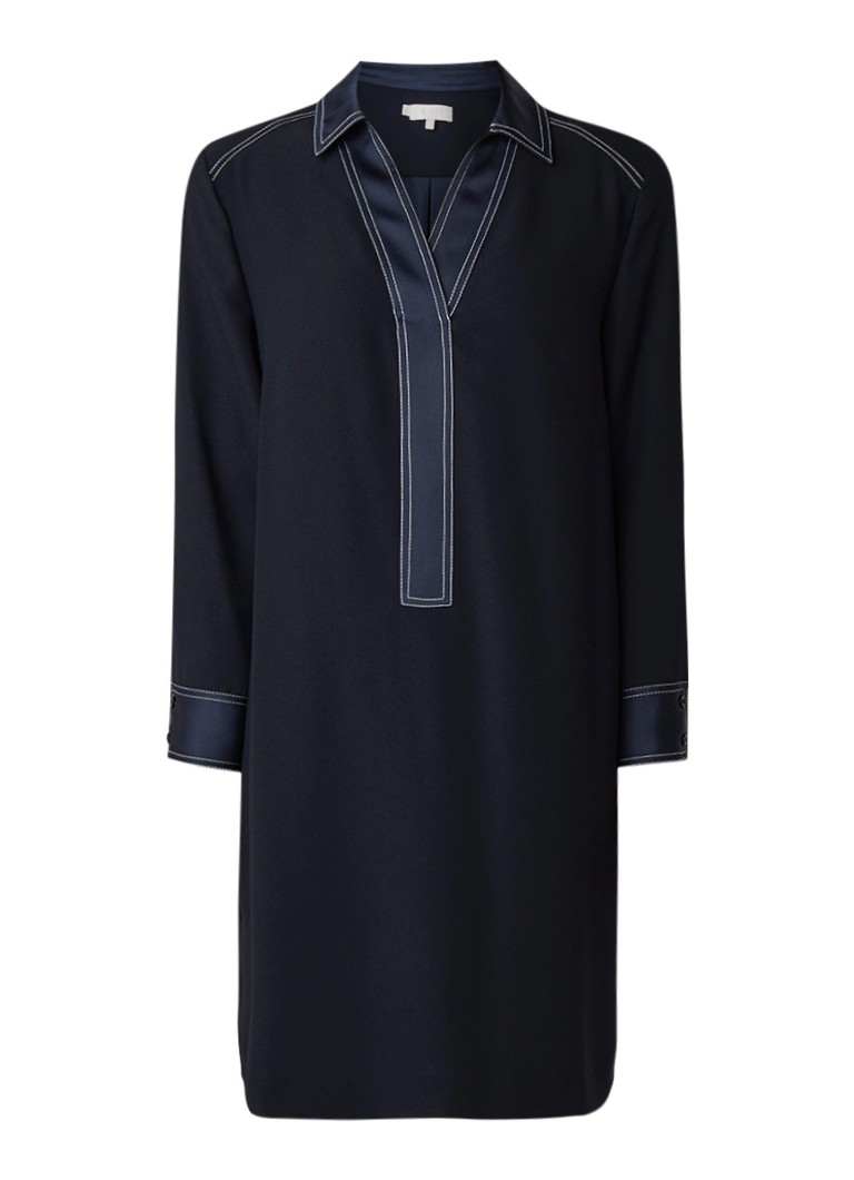 Hobbs Tora tuniekjurk met contraststiksels donkerblauw