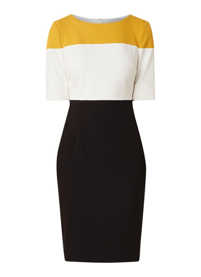 Hobbs Marietta tuniekjurk van crÃªpe met colour block multicolor