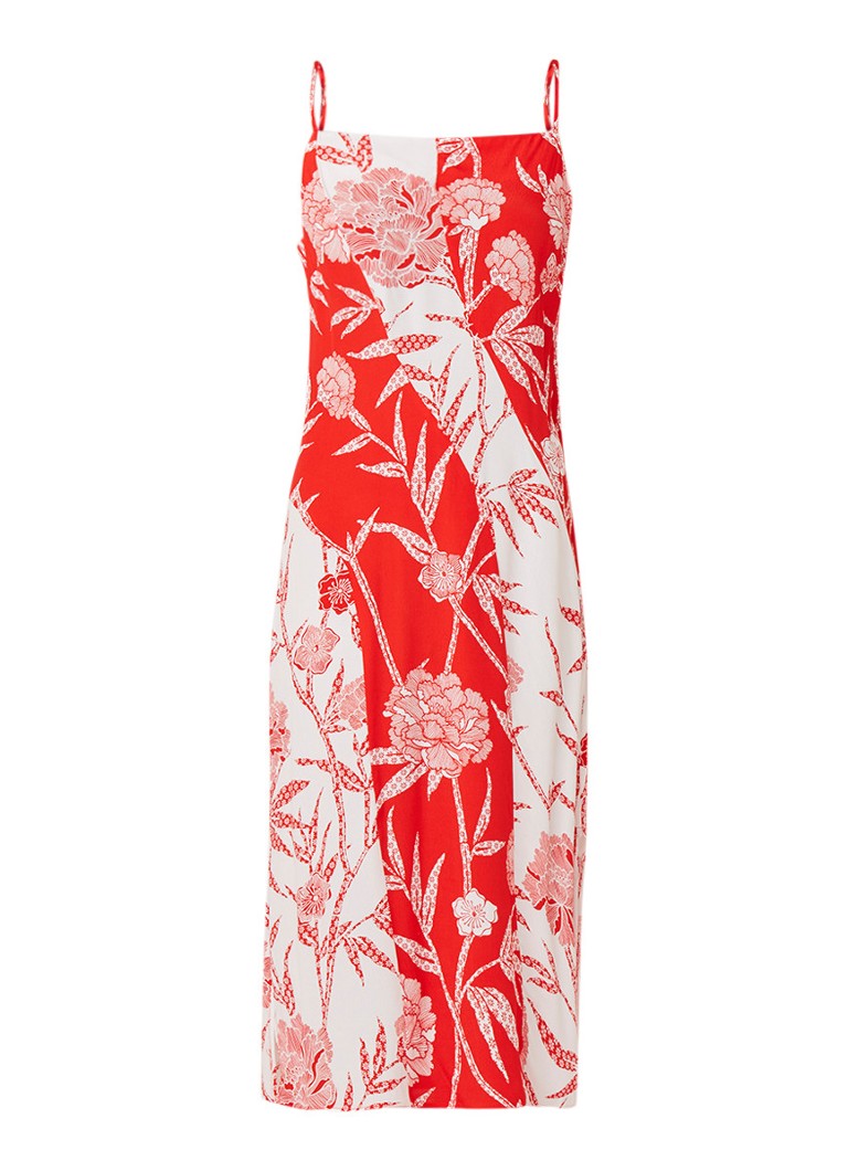 Warehouse Bamboozle cami jurk met bloemendessin rood