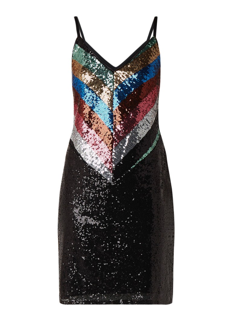 Warehouse Cami mini-jurk met pailletten multicolor