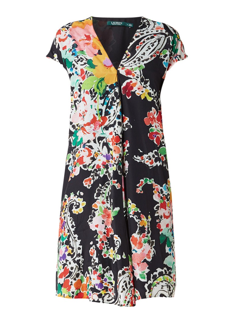 Ralph Lauren Shift jurk met paisley bloemdessin multicolor