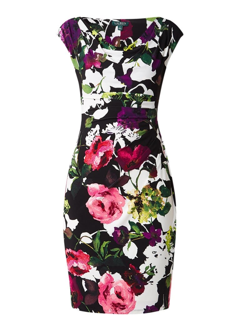 Ralph Lauren Jurk met kleurrijk bloemendessin multicolor