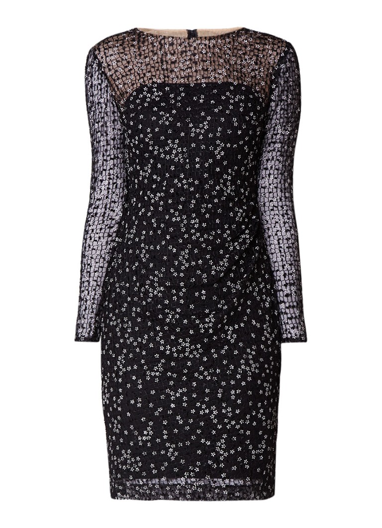 Ralph Lauren Sialla semi-transparante jurk met bloemendessin zwart
