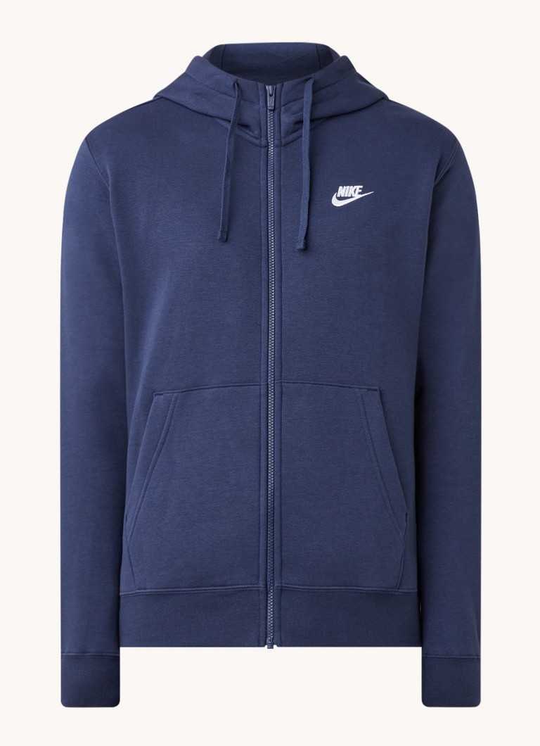 Nike Sportswear Club Fleece Hoodie met rits voor heren Blauw online kopen