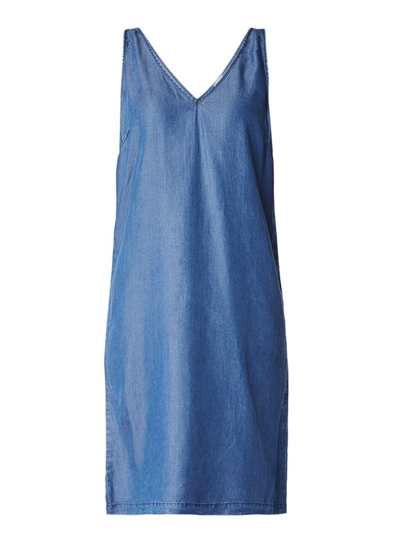 Selected Femme Saramia tuniekjurk in denim look indigo