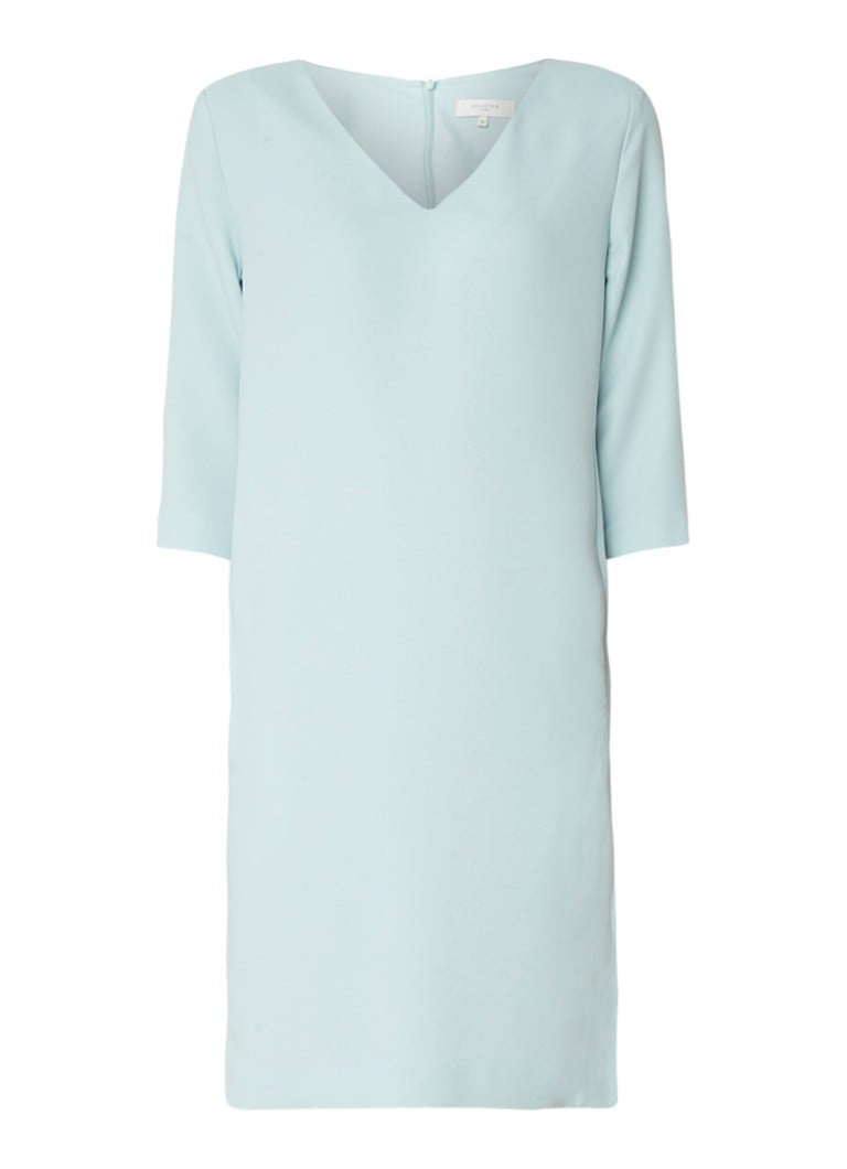 Selected Femme Tunni shiftjurk van crÃªpe met driekwart mouw mint