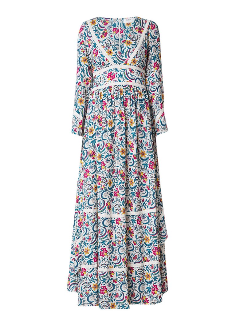 BA&SH Here maxi-jurk met bloemendessin zwart