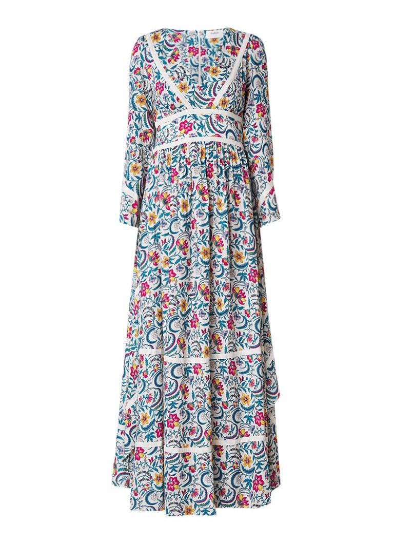 BA&SH Here maxi-jurk met bloemendessin zwart