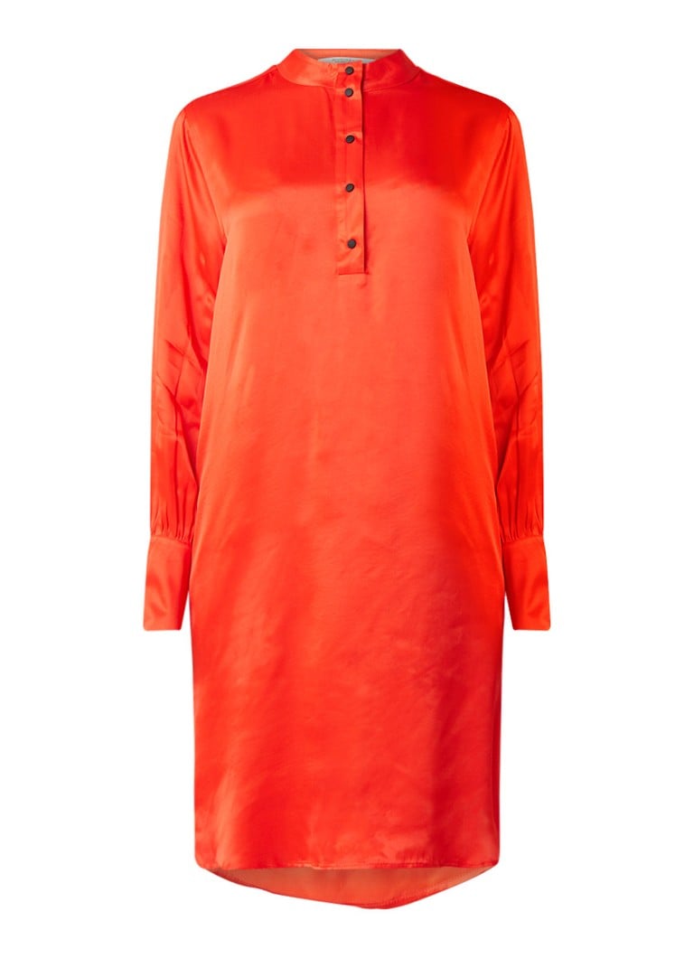 Scotch & Soda Blousejurk van satijn rood