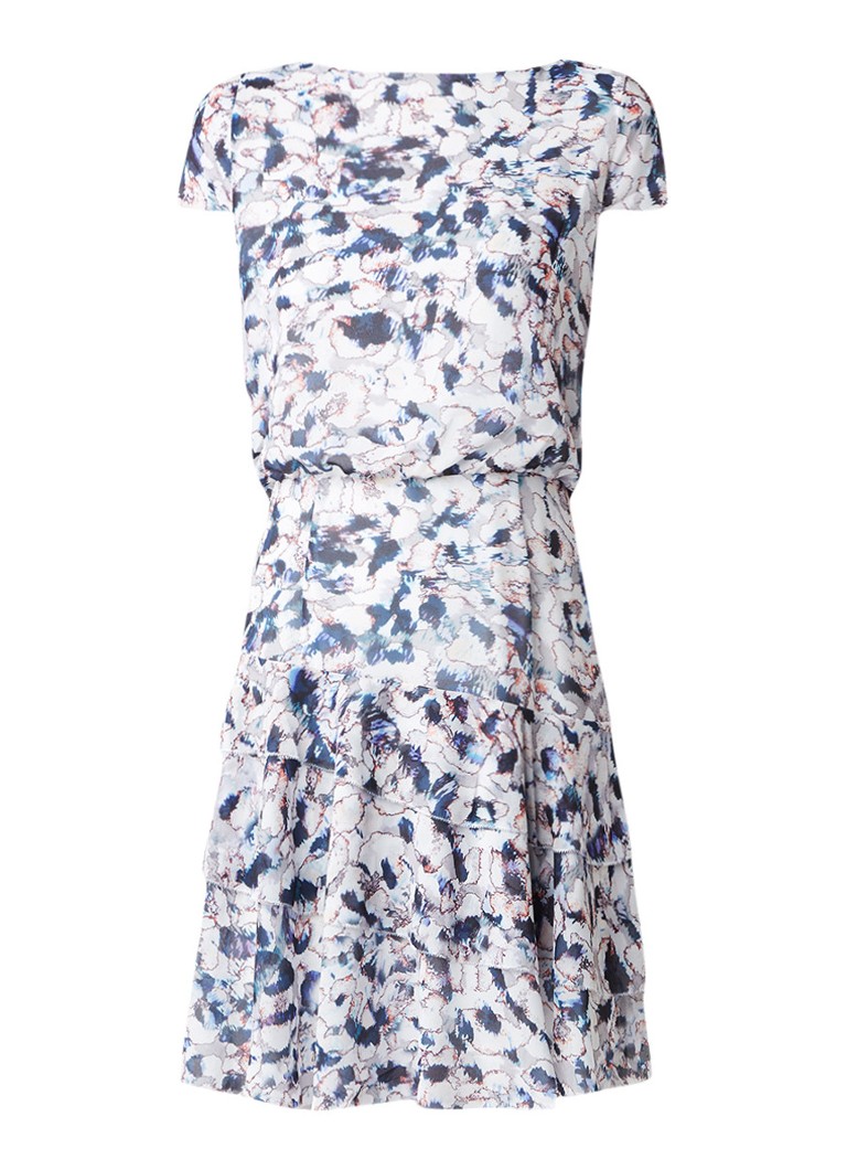 Reiss Annah tuniekjurk met print en ruche multicolor