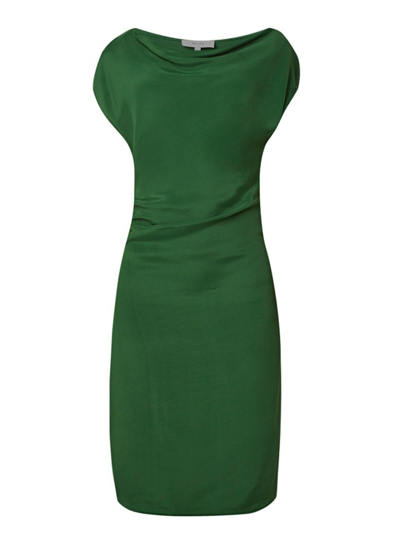 Reiss Lore midi-jurk met watervalhals groen