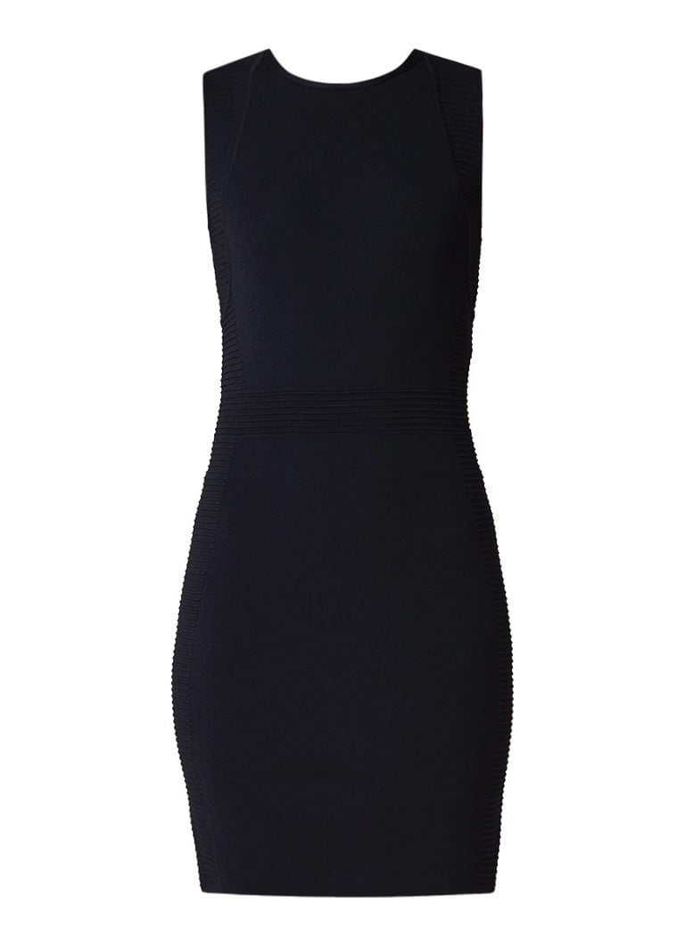 Reiss Diana mouwloze kokerjurk met cut-out detail donkerblauw