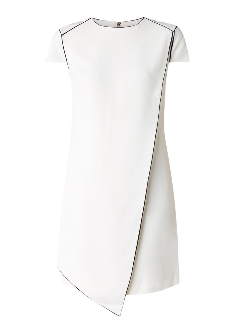 Ted Baker Artiro jurk met overslag en contrasterende bies creme