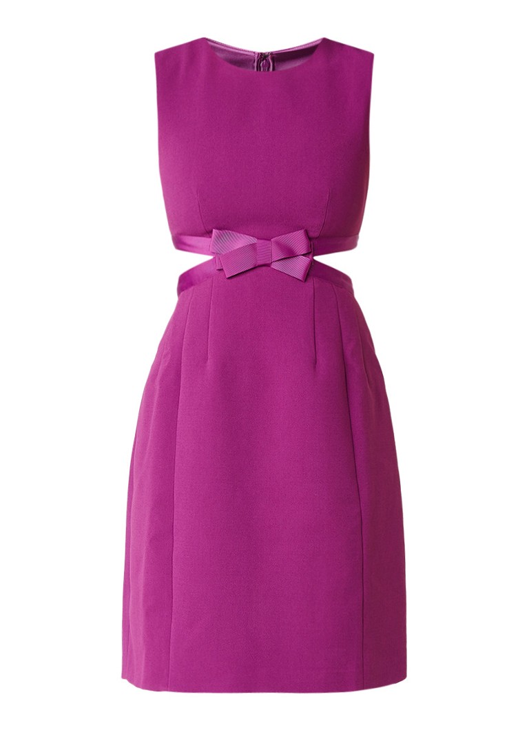 Ted Baker Jaycee jurk met cut-out en strik paars