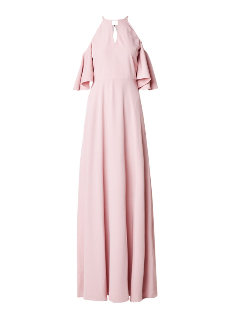 Ted Baker Dulciee Cold shoulder maxi-jurk met cut-out oudroze