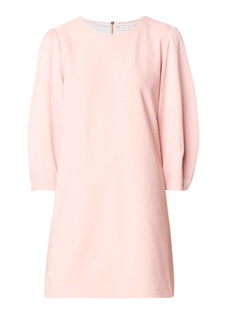 Ted Baker Nilai tuniekjurk van crêpe met ballonmouw roze