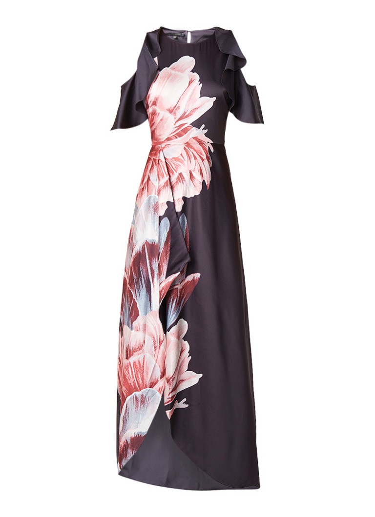 Ted Baker Ulrika maxi-jurk met bloemenprint zwart