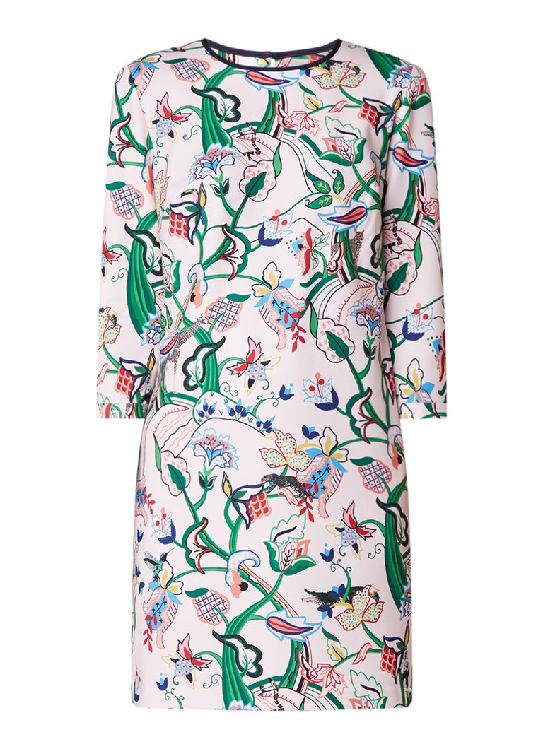 Ted Baker Tuniekjurk met driekwart mouw en jungle dessin roze