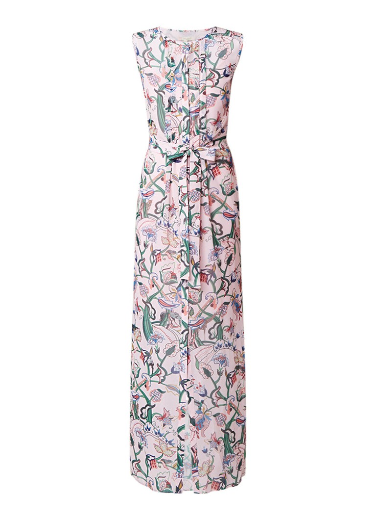 Ted Baker Maxi-jurk van chiffon met bloemendessin roze