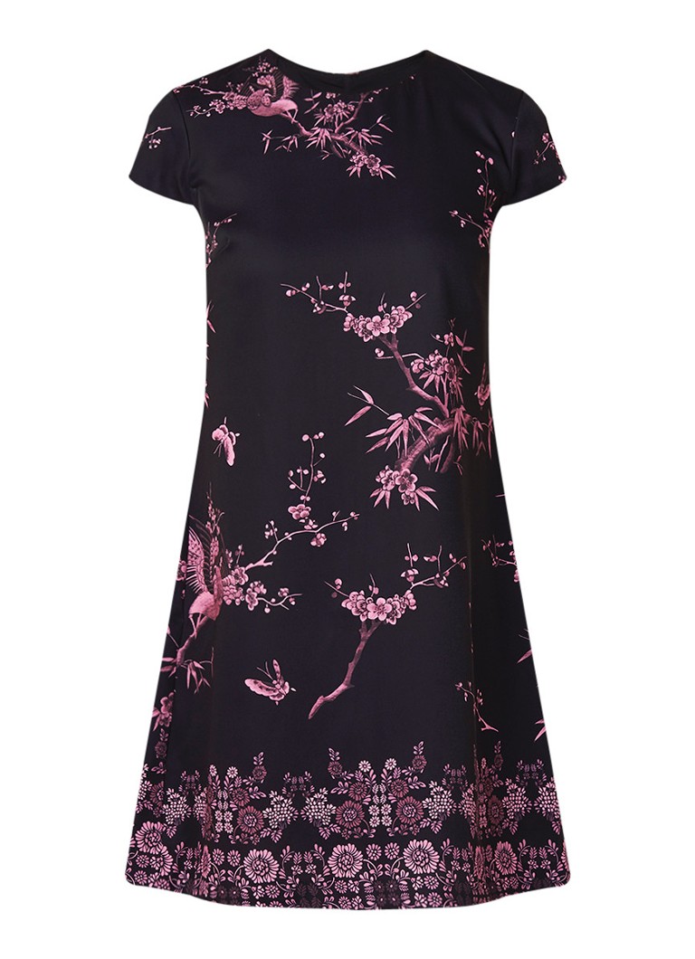 Ted Baker Taluula A-lijn jurk met inzet van plissé zwart