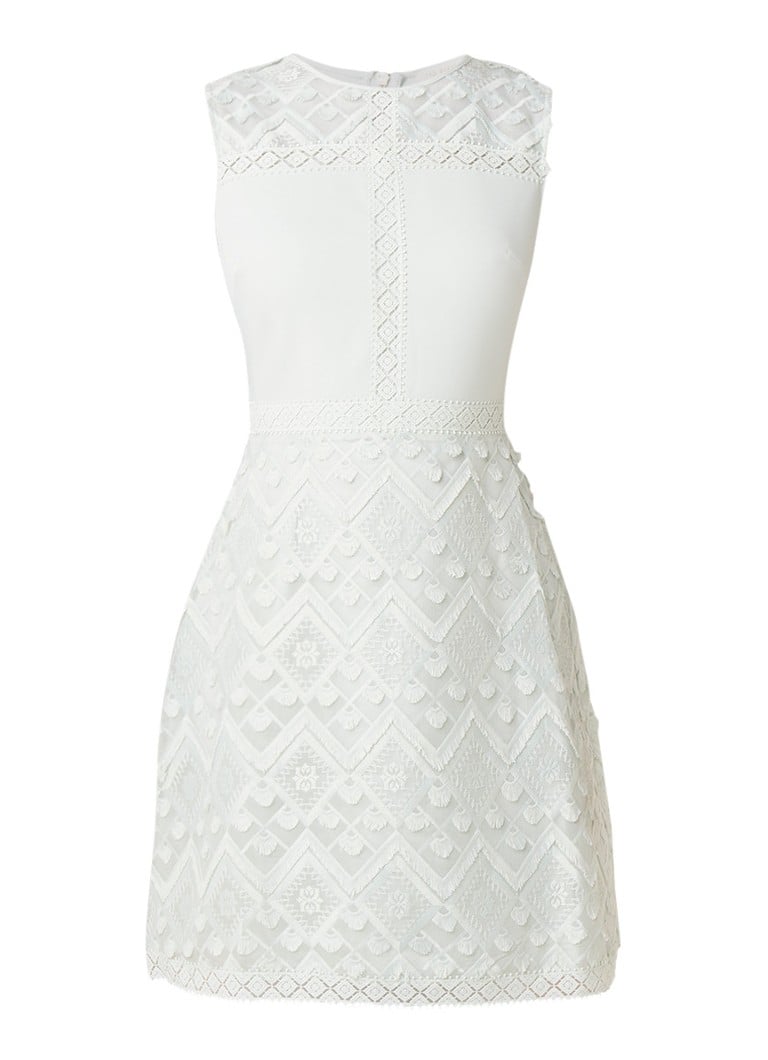 Ted Baker Buttercp A-lijn jurk met details van kant mint