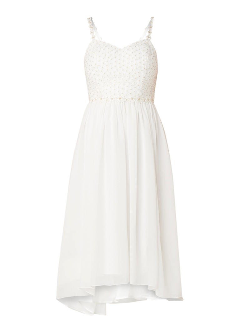 Ted Baker Rosemary Daisy A-lijn jurk met kant wit