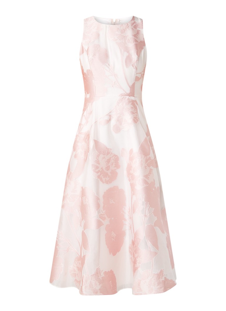 Ted Baker Wylieh A-lijn jurk met bloemendessin lichtroze