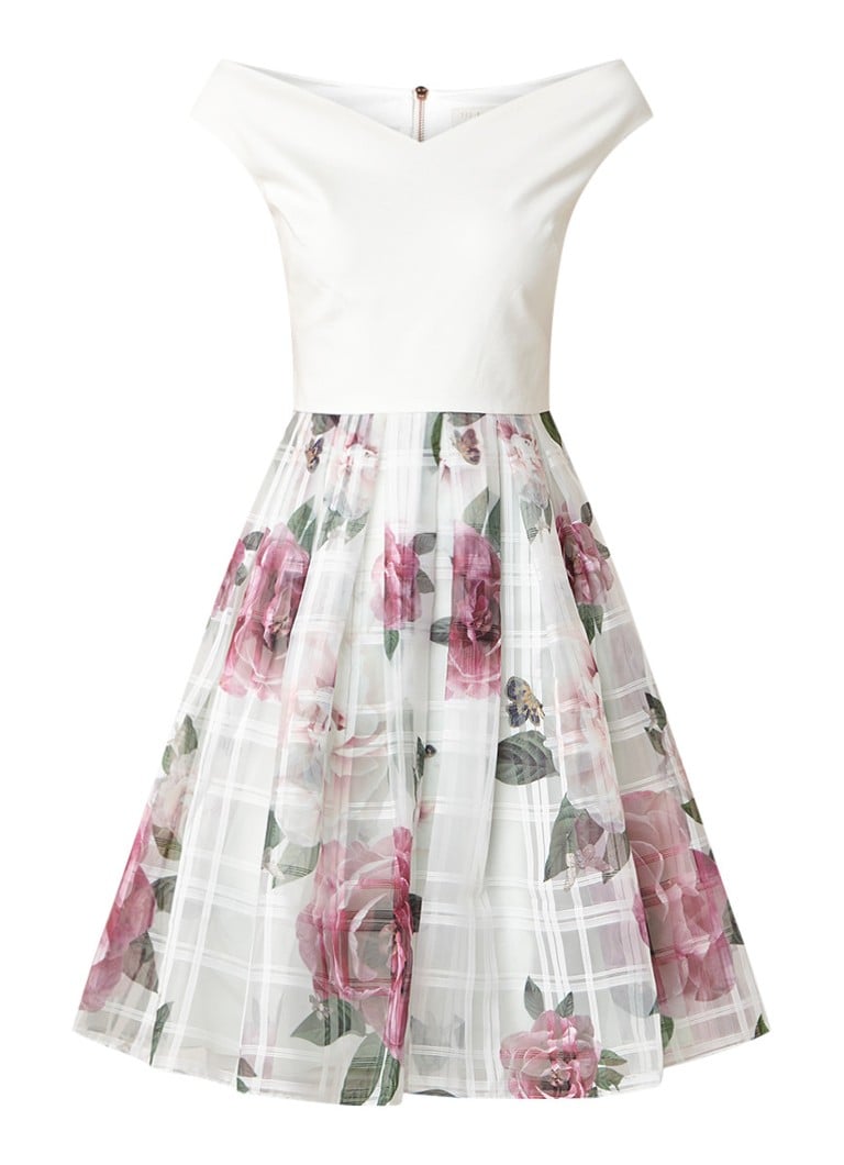 Ted Baker Licious A-lijn jurk met bloemendessin mint