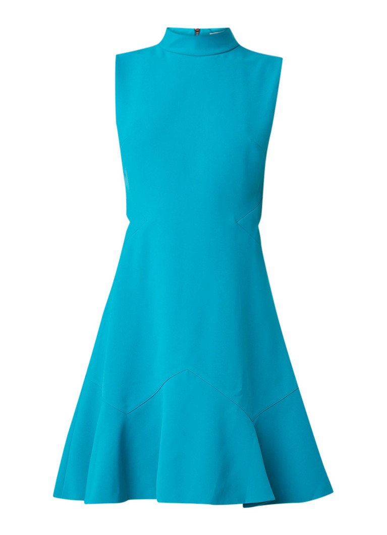Ted Baker Cormier A-lijn jurk met volant turquoise