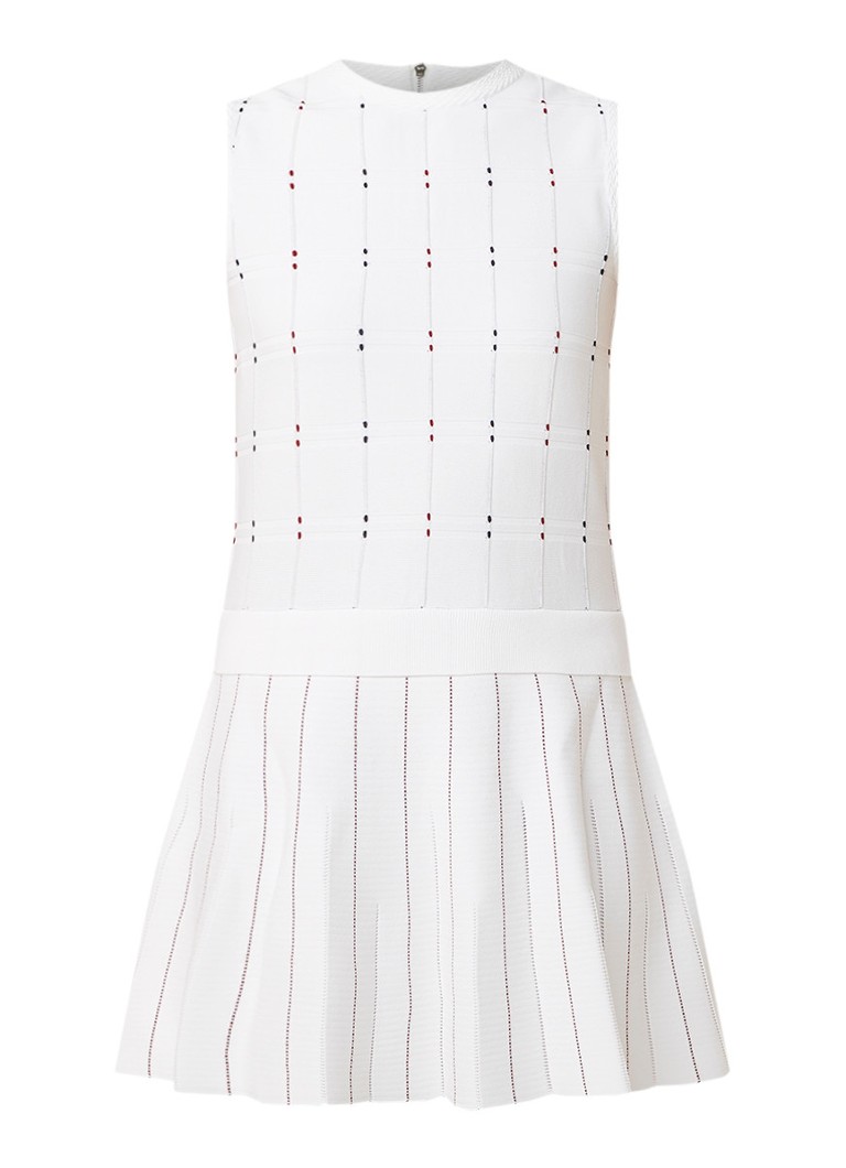 Ted Baker Lornia fijngebreide mini-jurk met streepdessin wit