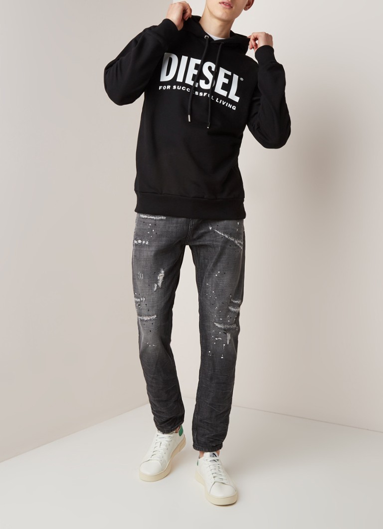 Diesel S-Gir-Hood-Division hoodie met logoprint
