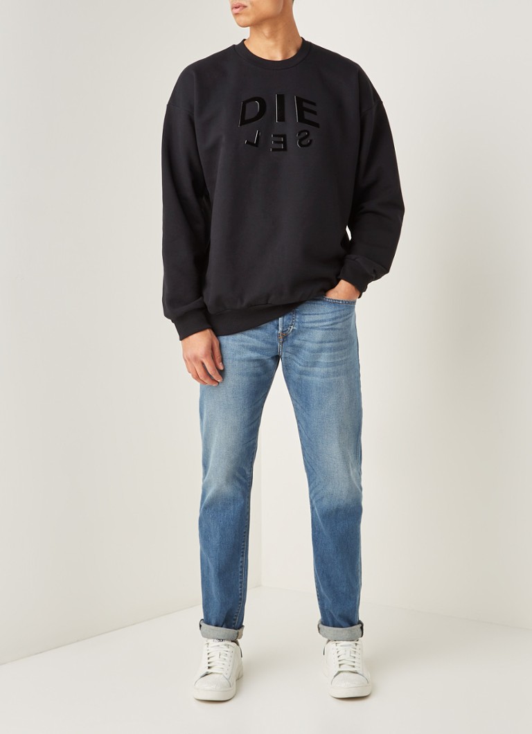 Diesel S-mart-A sweater met logoprint