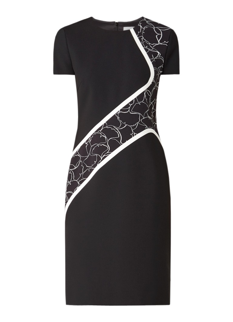 Hugo Boss Dukatia jurk met grafische details zwart