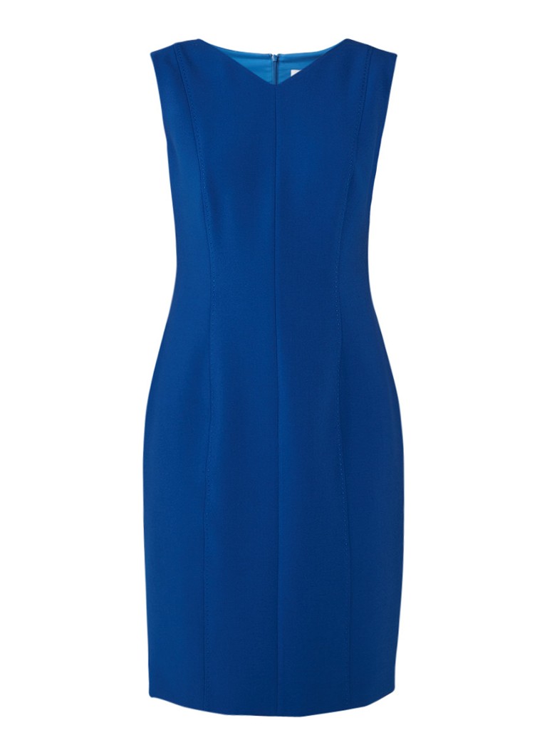 Hugo Boss Delafea midi-jurk met deelnaad royalblauw