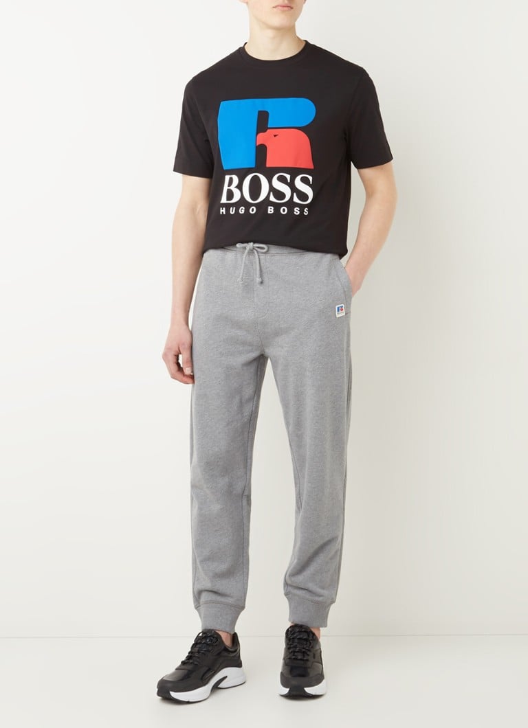 BOSS Jersey T-shirt met logoprint